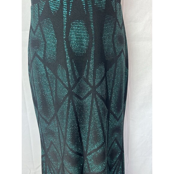 Betsy Adams Womens 6 Black Spaghetti String Green Sparkles‎ - Picture 8 of 10